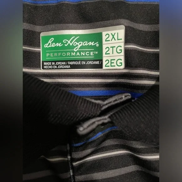 Ben Hogan Performance Golf Button up Collard Polo NWOT Men’s 2XL - Picture 10 of 10